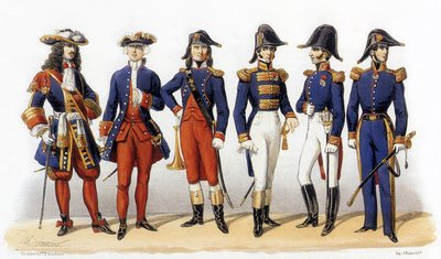 フランス軍の制服海軍士官 作： Charles Vernier