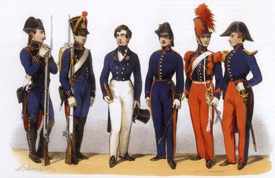 フランス陸軍の制服工科学校、参謀本部、騎兵隊 作： Charles Vernier