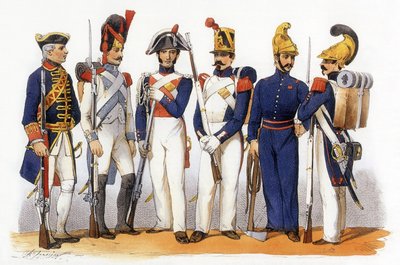 フランス軍の制服パリ市特殊部隊（騎兵隊） 作： Charles Vernier