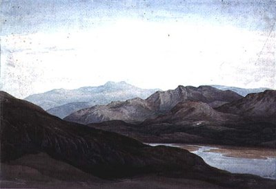 距離のメーダッハ川、メリオネスシャー、Cader Idris 作： Charles Vincent Barber
