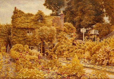 オールド・モルティボーイズ・コテージ、ウィンチモア・ヒル （水彩・紙） 作： Charles W. Hopper