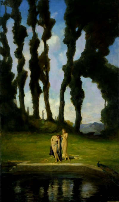 入浴後、1910年。 作： Charles Walter Stetson