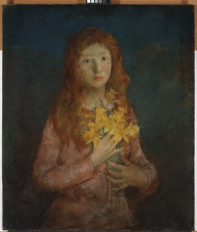 1927年以前の黄金の水仙のホスト（構成ボードに貼られたキャンバスに油彩） 作： Charles Webster Hawthorne