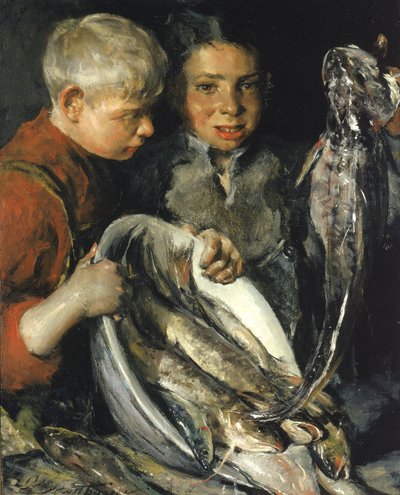 フィッシャーチルドレン、カリフォルニア。 1902年。 作： Charles Webster Hawthorne