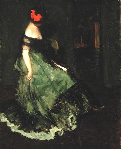 ザ・レッド・ボウ」1902年頃（油彩・キャンバス 作： Charles Webster Hawthorne