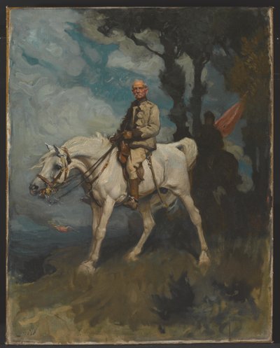 フレデリック・スレー・ロバーツ将軍、彼の馬に乗って1894年 作： Charles Wellington Furse