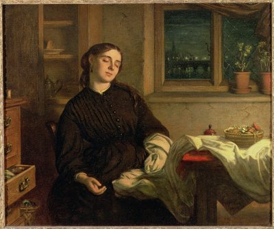 ホームドリームス、1869年（キャンバスに油彩、パネルに敷設） 作： Charles West Cope