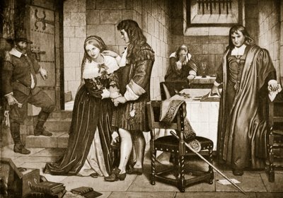 ラッセル卿と夫人の別れ、1683 作： Charles West Cope
