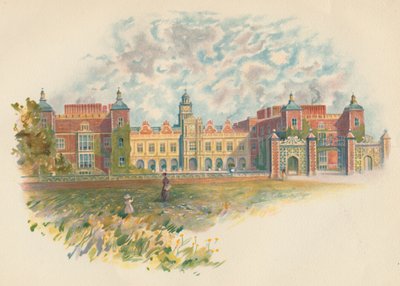 ハットフィールドハウス、ハートフォードシャー-サウスフロント、c1890 作： Charles Wilkinson
