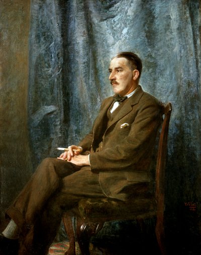 ハワード・カーターの肖像、キャンバスに油彩1924 作： Charles William Carter