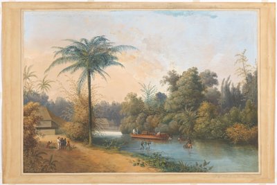 Tjiroek Betong Java の滝 作： Charles William Meredith van de Velde