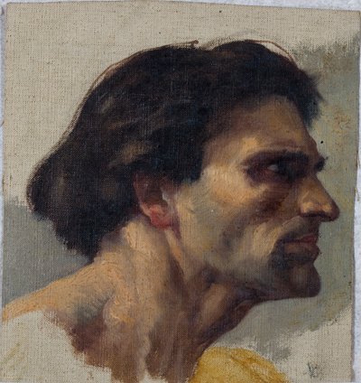 頭の研究 作： Charles William Mitchell
