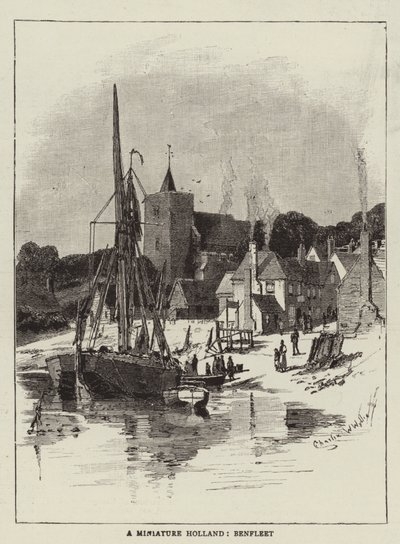 ミニチュアオランダ、ベンフリート 作： Charles William Wyllie