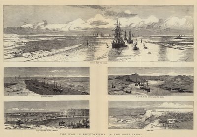 エジプト戦争、スエズ運河観 作： Charles William Wyllie