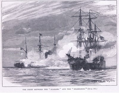 「アララマ」と「カーサルジ」の戦い 作： Charles William Wyllie