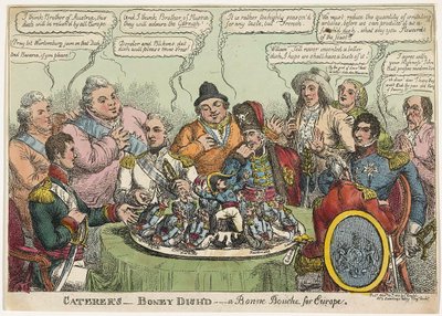 ケータリング-ボニーディッシュ-ヨーロッパのボンヌブーシュ、パブ。 1813（手描きの彫刻） 作： Charles Williams