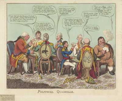 ポリティエク・カドリーユ、1806年 政治的なカドリール (オブジェクトのタイトル) 作： Charles Williams