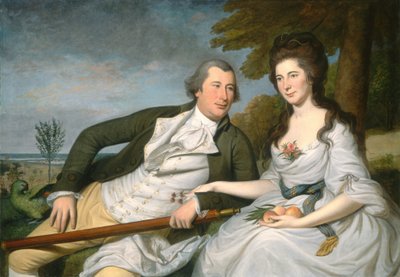 ベンジャミンとエレノア・リッジリー・ラミング、1788年。 作： Charles Willson Peale