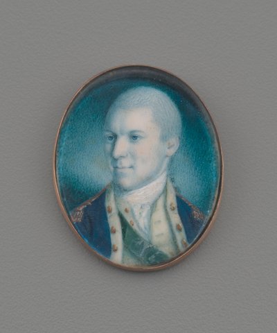 中尉アレクサンダーハミルトン、1777年（象牙のトイレ） 作： Charles Willson Peale