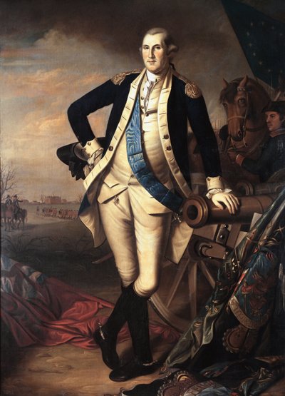 プリンストンの戦い後のジョージ・ワシントンの肖像（1月3日 作： Charles Willson Peale
