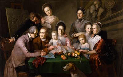 ピール一家 1771-73年頃 油彩・カンヴァス 作： Charles Willson Peale