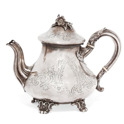 ビクトリア朝のティーポット、1849年 作： Charles and Storer Reily