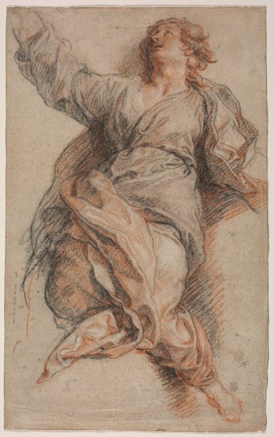 聖ヨハネ福音伝道者、c。 1700-1702。 作： Charles de la Fosse