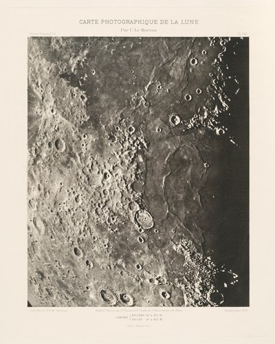月の写真図、プレートVIII、3月15日 作： シャルル・ル・モルヴァン