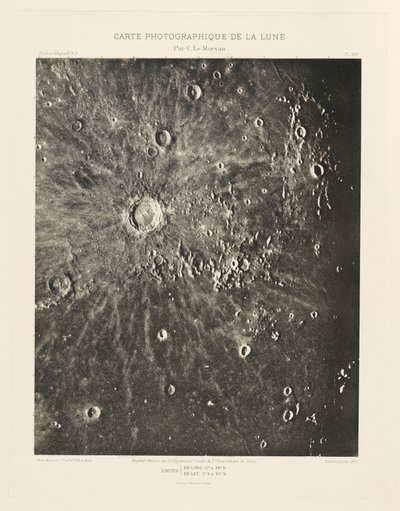 月の写真図、プレートXIV、3月22日 作： シャルル・ル・モルヴァン