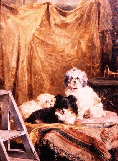 幕間に休む役者たち 作： Charles van den Eycken