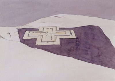 Giorgis III、ラリベラ、エチオピア、1996（紙にトイレ） 作： Charlie Millar