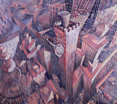 ダウンタウンマンハッタンヘイルストーム、1995 作： Charlotte Johnson Wahl