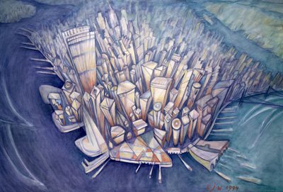 上からのマンハッタン、1994 作： Charlotte Johnson Wahl