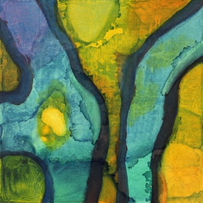 Goby、1997（ジェッソボードの油と釉薬） 作： Charlotte Johnstone