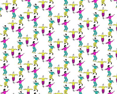 ダンサー、2016年（インク） 作： Charlotte Orr