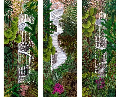 Kew Gardens Compilation、2020年（紙に筆ペン） 作： Charlotte Orr