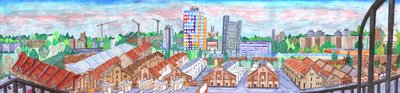 Storkower Strasse、2017年（筆ペン 作： Charlotte Orr