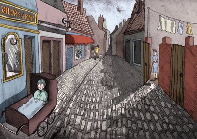 アンダーミルクウッド、2013年（ドライポイントエッチングとデジタル） 作： Charlotte Orr