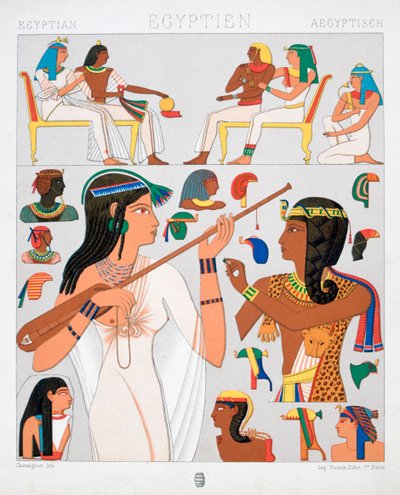 古代エジプトの衣装、1888 年 作： Chataignon