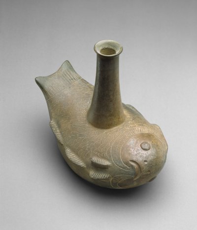 魚の器、紀元前450-200年（焼物） 作： Chavin Chavin