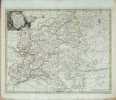 カザン県の一般地図、1779 年。 作： Chernoi
