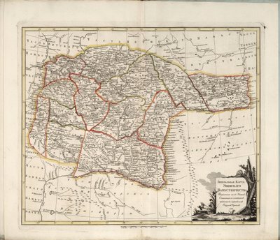 ウファ県の一般地図、1791 年。 作： Chernoi