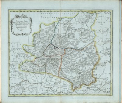 ヴャトカ県の一般地図、1791 年。 作： Chernoi