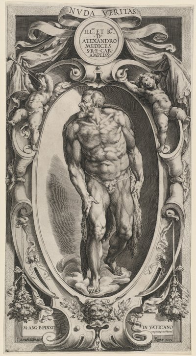 洗礼者聖ヨハネ 作： Cherubino Alberti after Michelangelo