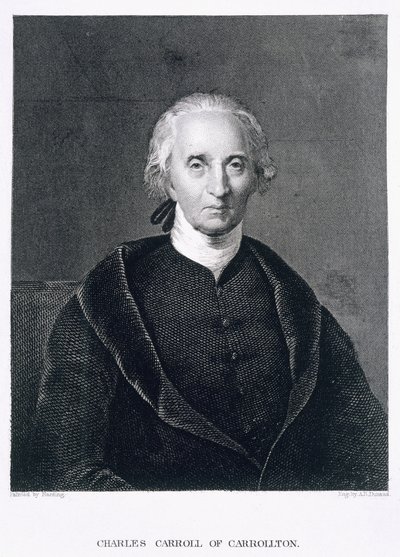 キャロルトンのチャールズキャロル、アッシャーブラウンデュラン（1796-1886）によって彫刻 作： Chester Harding