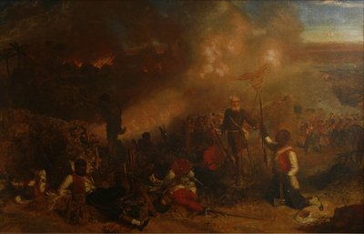 ツバベセロンの戦い、1866年 作： Chevalier Louis William Desanges