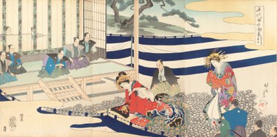 千代田 化ｓｔぇ あｌ部ｍ おｆ 面、 １８９７。、 １８９７。 作： Chikanobu Yoshu