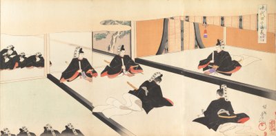 千代田 化ｓｔぇ あｌ部ｍ おｆ 面、 １８９７。、 １８９７。 作： Chikanobu Yoshu