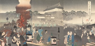 千代田 化ｓｔぇ あｌ部ｍ おｆ 面、 １８９７。、 １８９７。 作： Chikanobu Yoshu