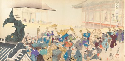 千代田 化ｓｔぇ あｌ部ｍ おｆ 面、 １８９７。、 １８９７。 作： Chikanobu Yoshu